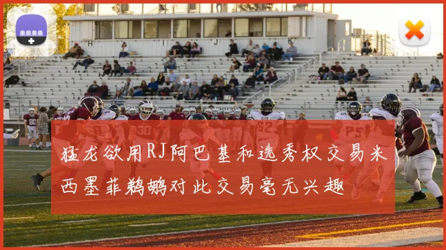 猛龙欲用RJ阿巴基和选秀权交易米西墨菲鹈鹕对此交易毫无兴趣
